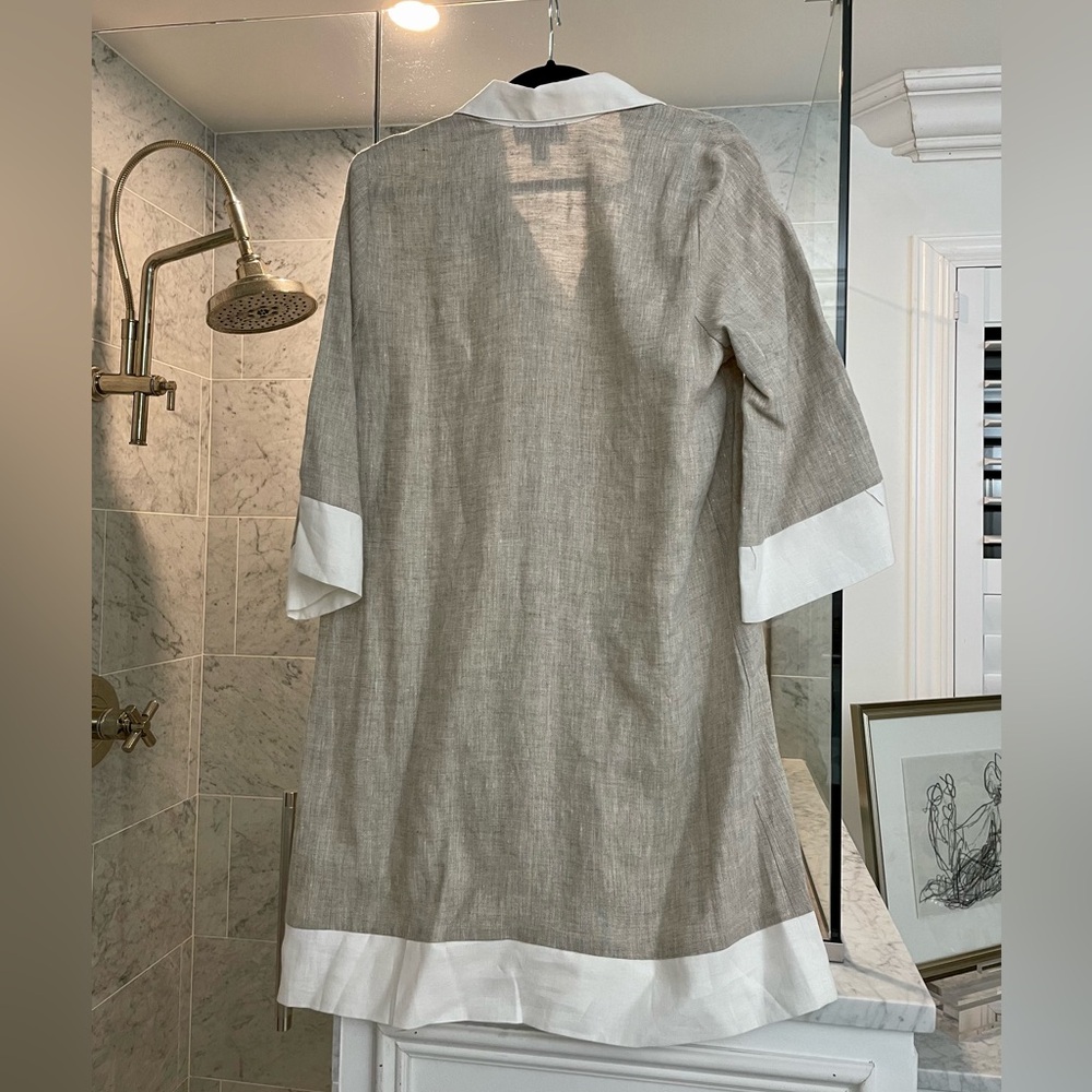 NWOT Karen Kane Linen Shift Dress - Picture 3 of 3